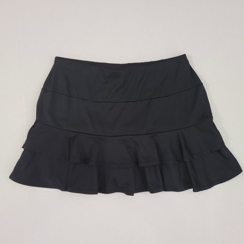 Tail Women's Doubles 13½" Flounce Athletic Skort in Onyx Black Sz S - Picture 3 of 13